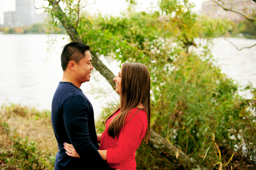 memorial drive engagement photos