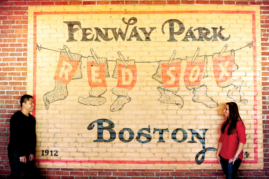 fenway park engagement photos