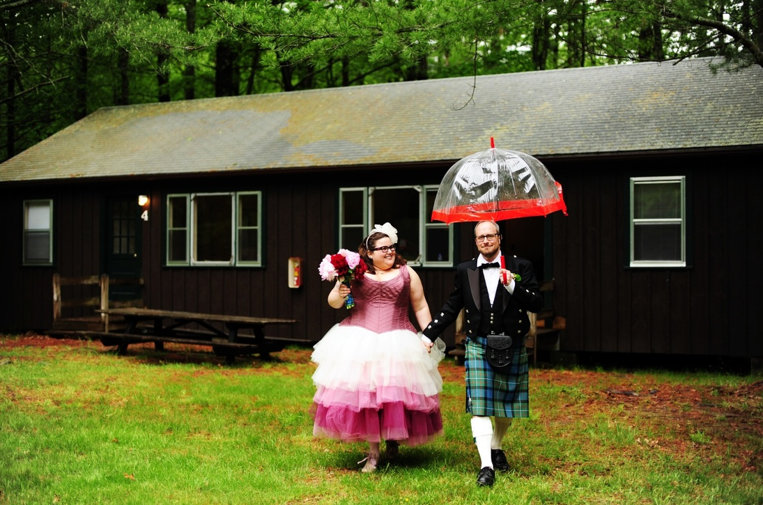 Jamie & Jon did a First Look and then walked to their ceremony together, hand in hand!