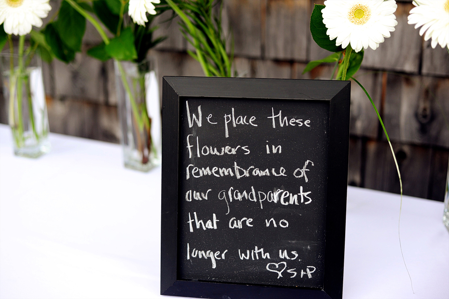 wedding memorial table