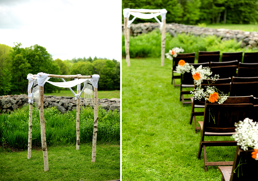 spring wedding at moody mountain farm