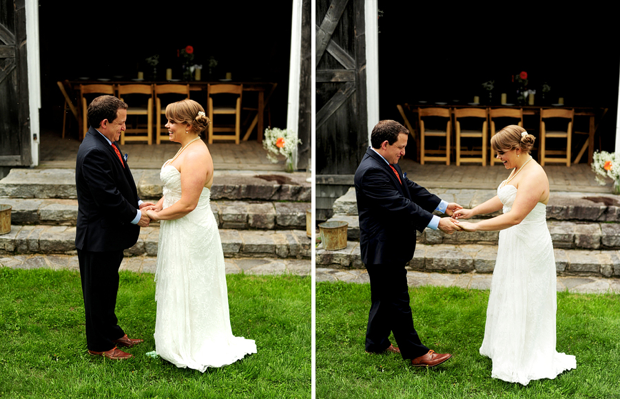 spring wedding at moody mountain farm