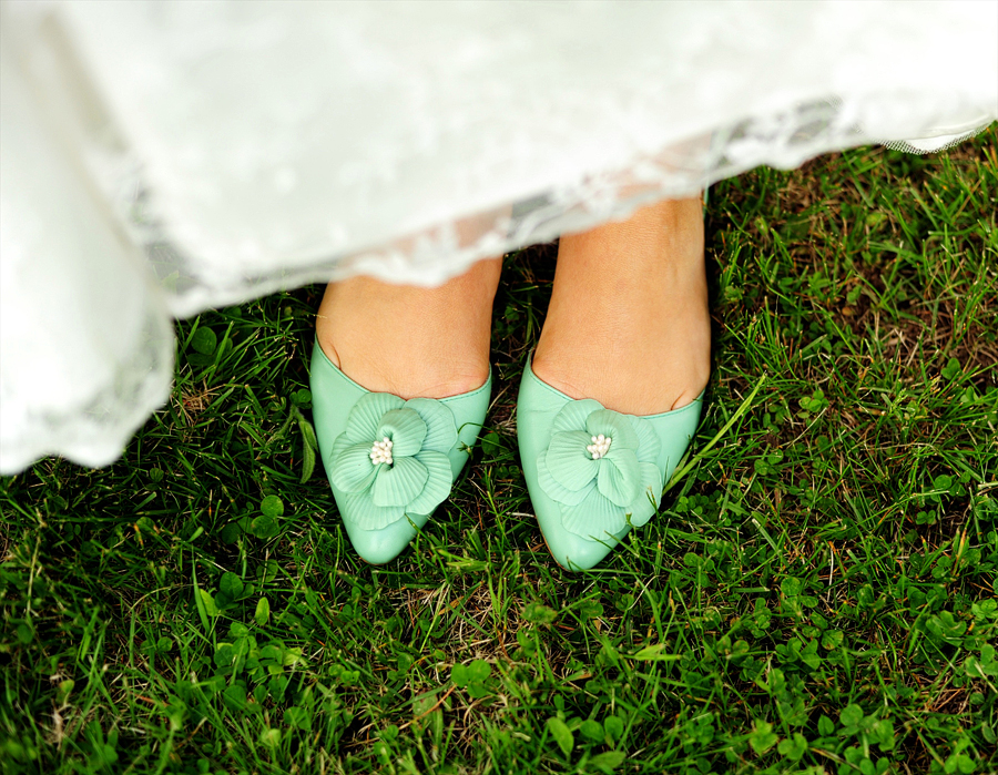 seafoam green wedding shoes