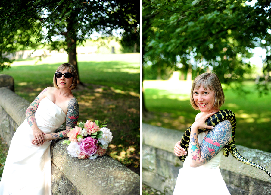 offbeat bridal session in brookline, ma