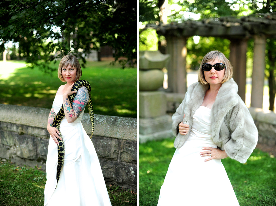 sassy bridal session in larz anderson park