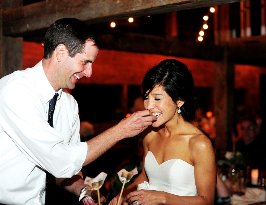 cake cutting at moody mountain farm