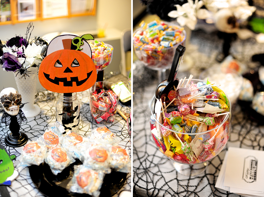 halloween wedding candy bar