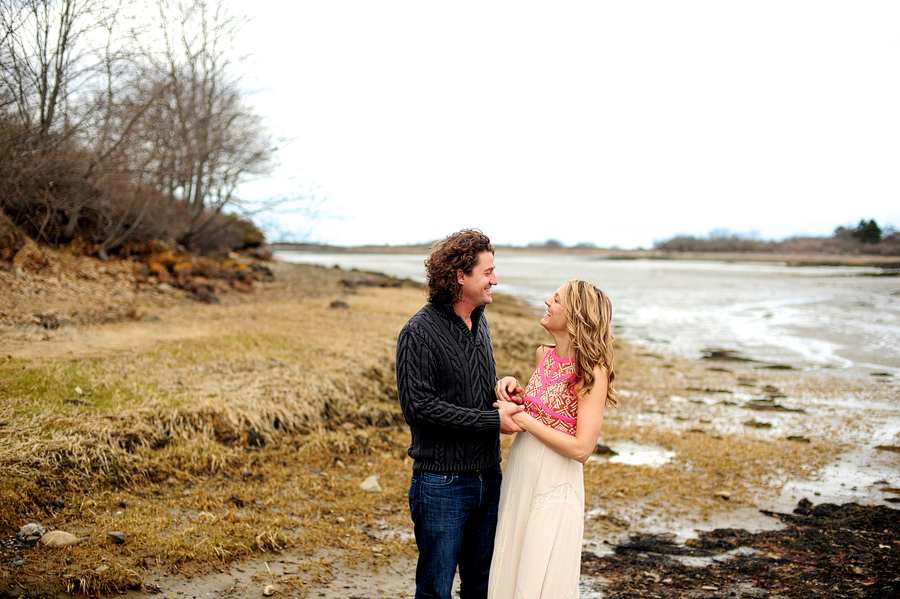 Kennebunkport marsh Engagement Photos