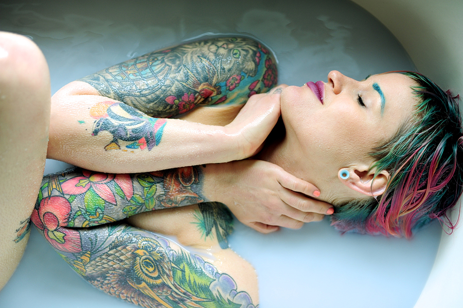 Tasha | Milk Bath Boudoir! | Maine Boudoir Photographer