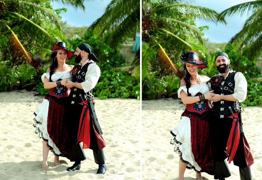 Vieques, Puerto Rico pirate Wedding