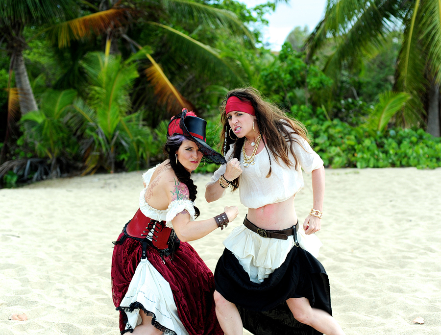 pirate wedding beach