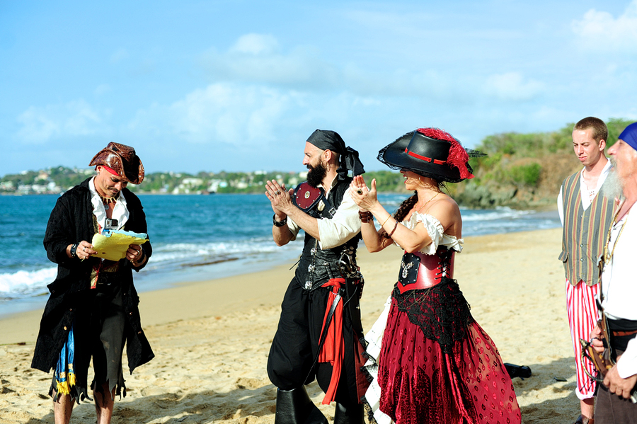 unique beach wedding