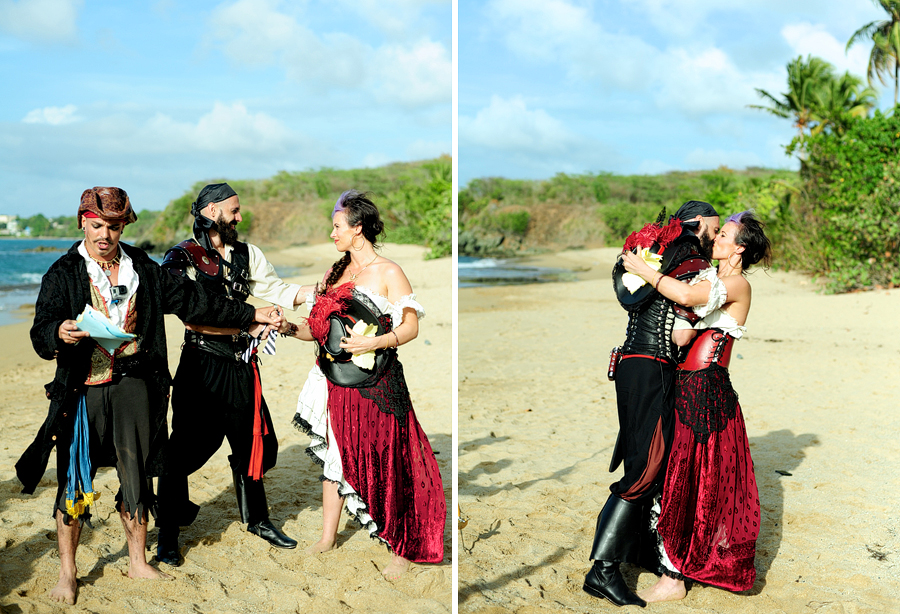 Vieques, Puerto Rico pirate Wedding