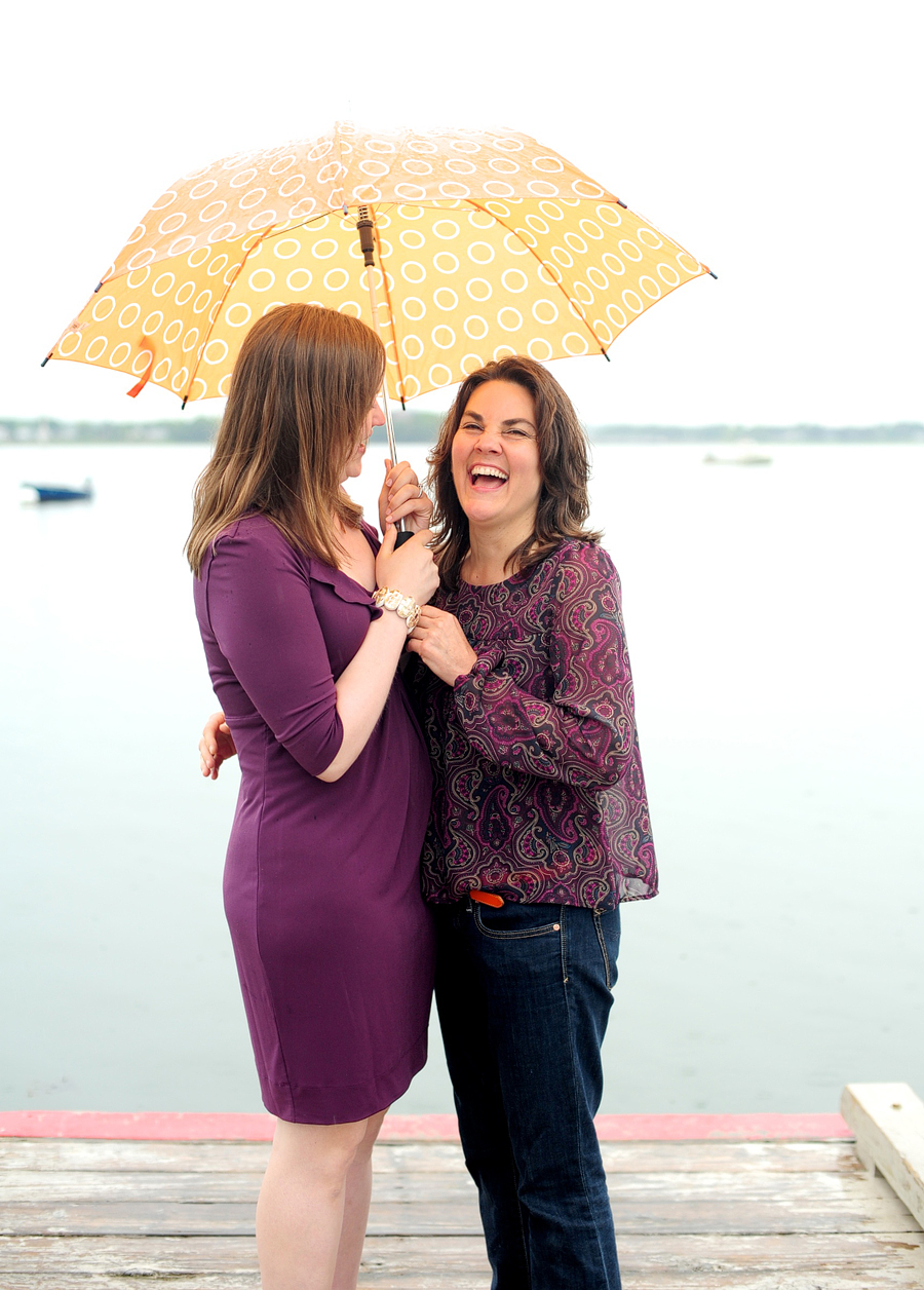 Rainy Portland, Maine Engagement