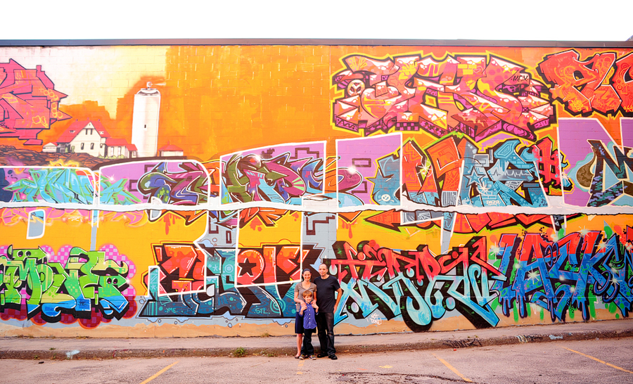 portland maine graffiti family photo