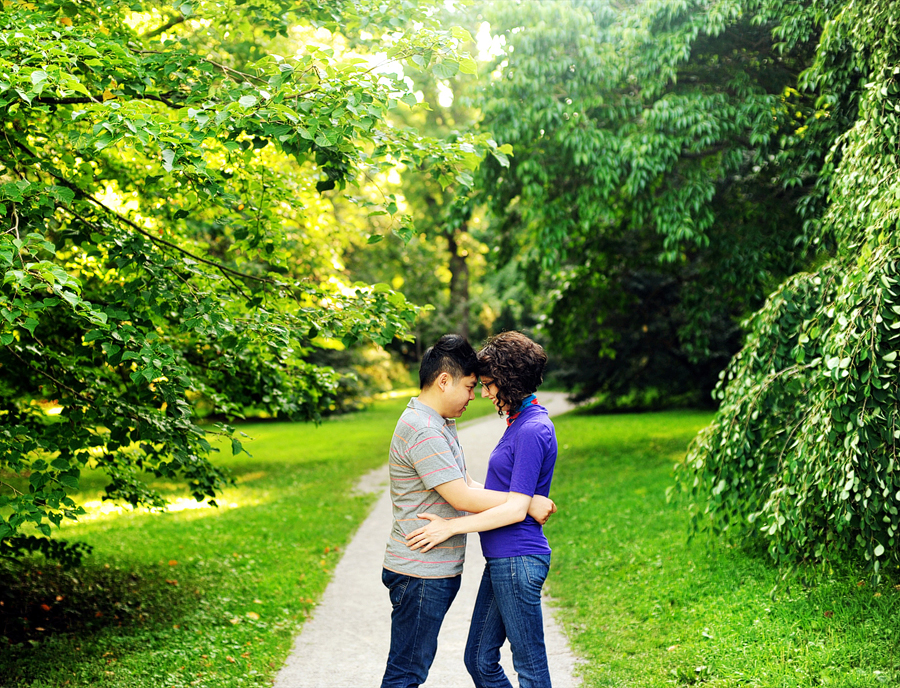 arnold arboretum engagement photos