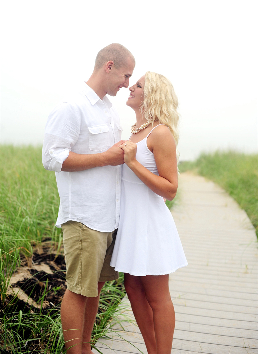 old orchard beach, maine, engagement session