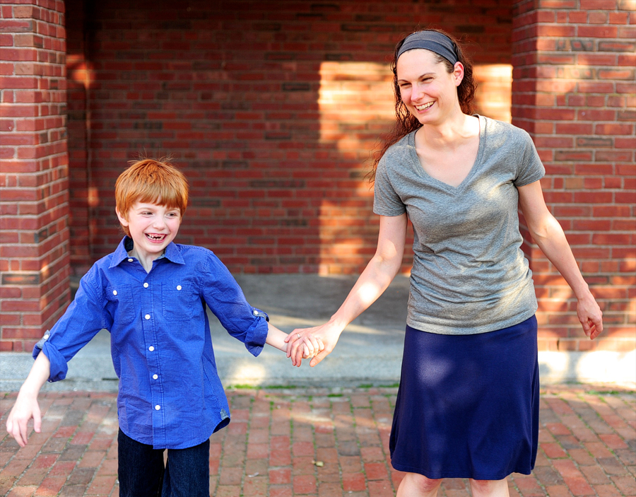 silly and fun portland, maine family photos