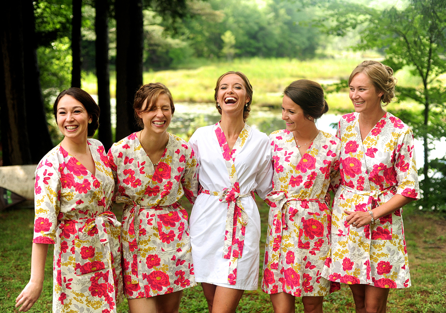 matching bridesmaid robes