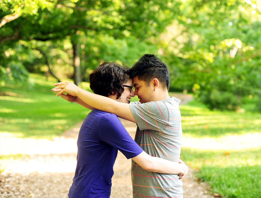 arnold arboretum engagement photos