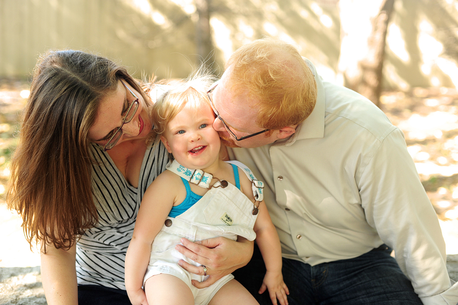 family spending time together in boston