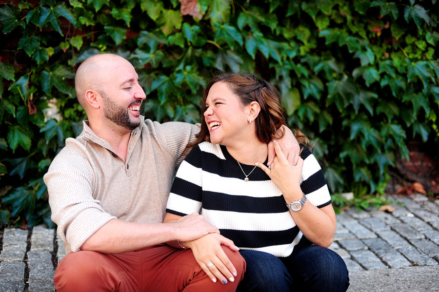 portland, maine downtown engagement photos