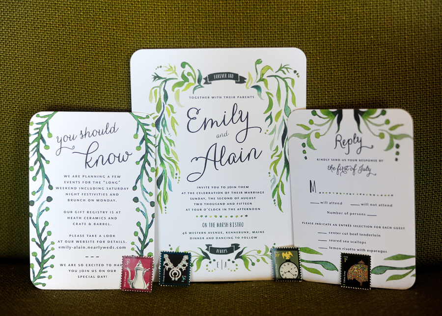 earthy wedding invitations