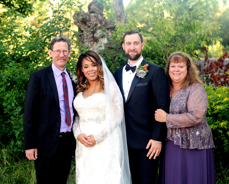 maine wedding family portrait