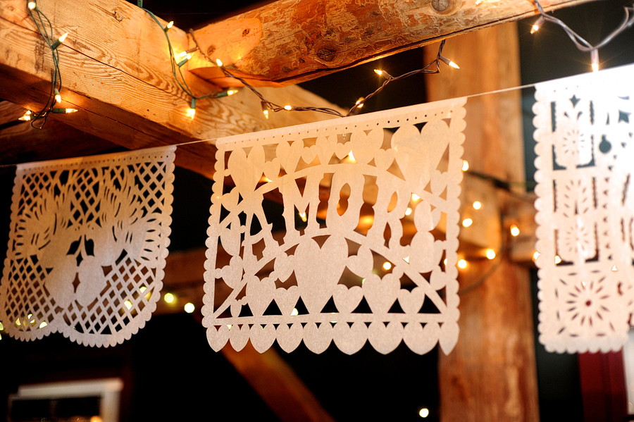 paper cut out wedding decor