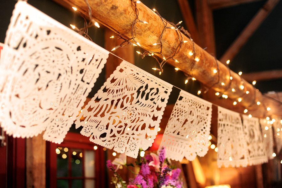 white paper cut out wedding decorations