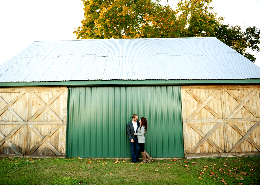 rustic maine engagement photos