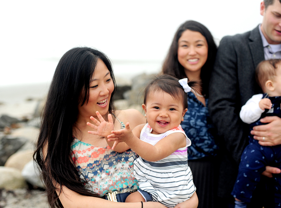 casual family session in maine