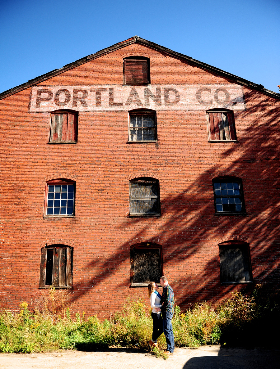 couple at the portland company complex