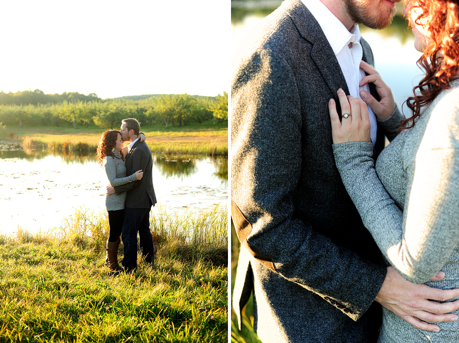 engagement session, apple orchard engagement session, maine engagement session, standish maine, randall orchards standish maine, randall orchards, maine engagement photographer