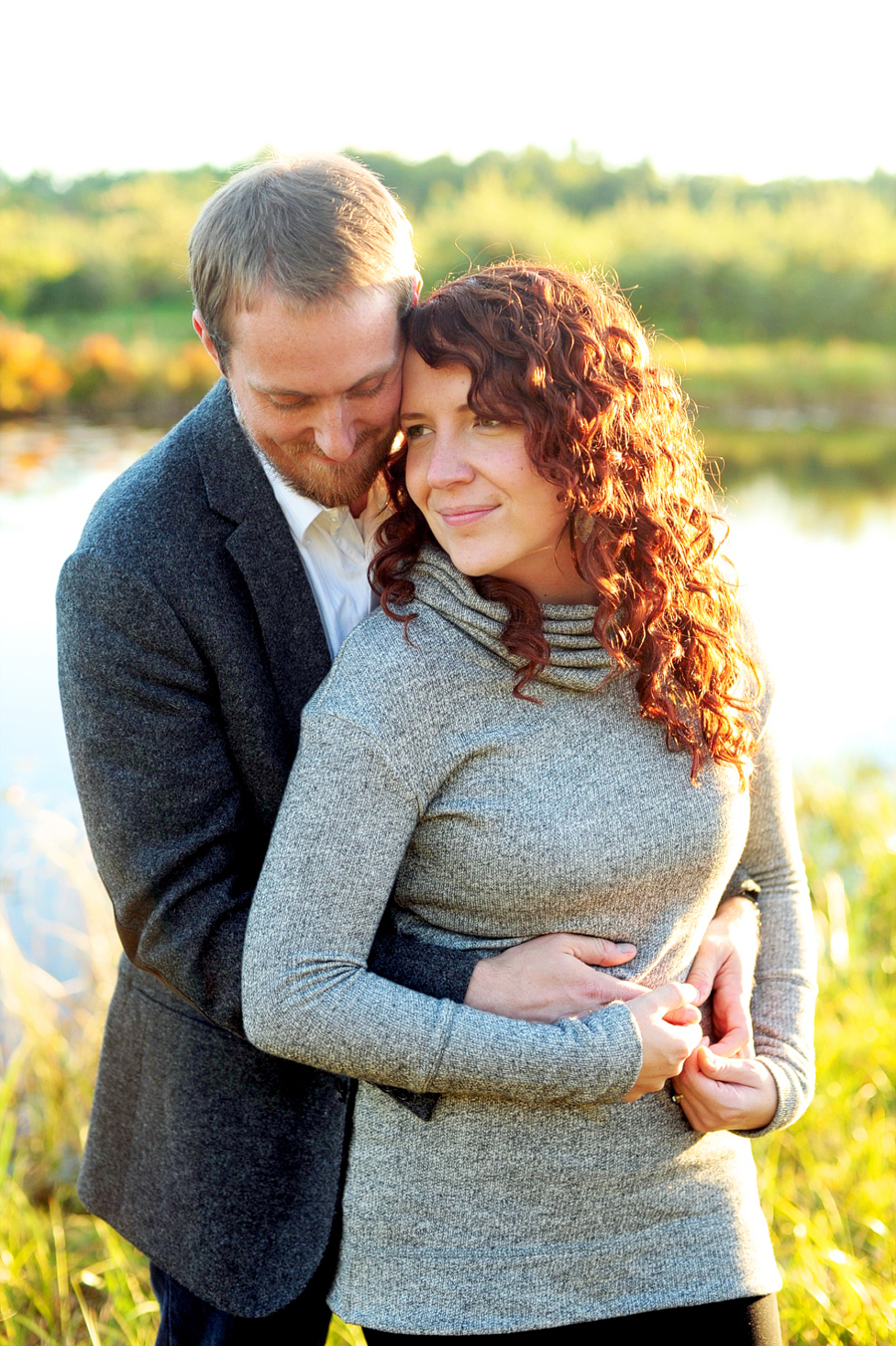 engagement photos at golden hour