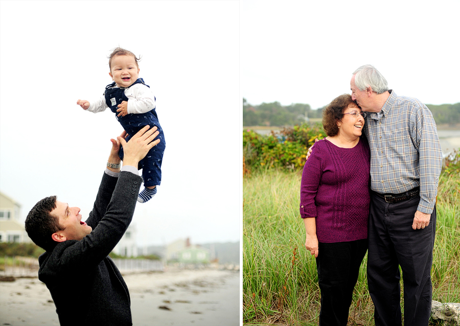 family session at a maine beach
