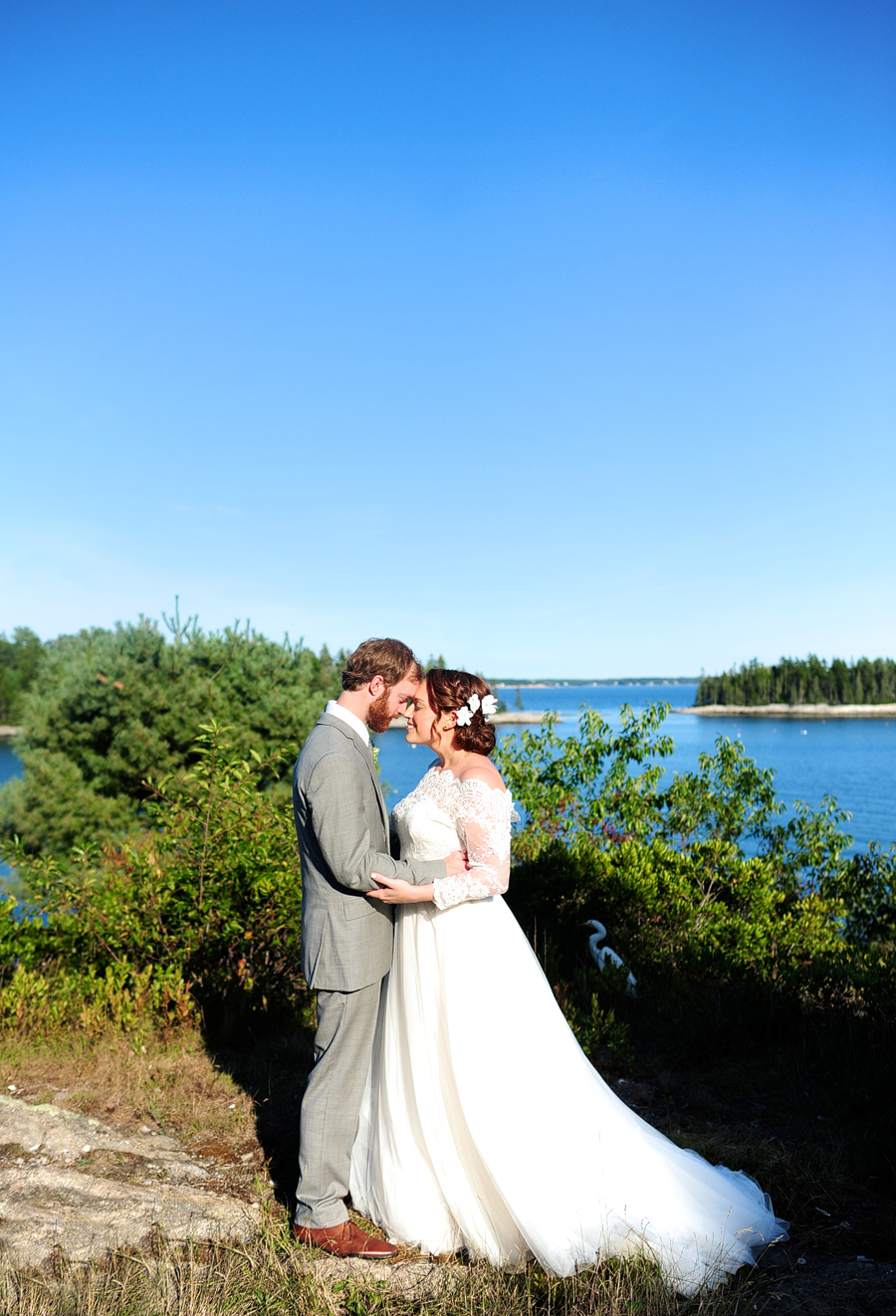 grey havens inn wedding in georgetown, maine