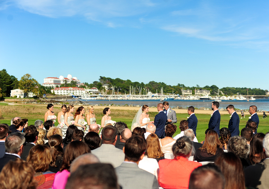 outdoor ceremony at wentworth by the sea
