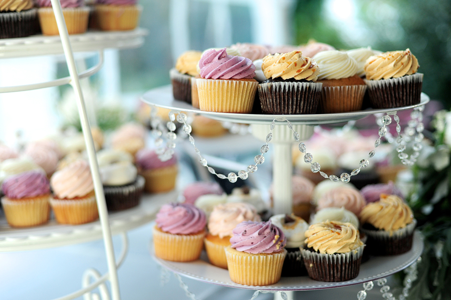 wedding cupcake display