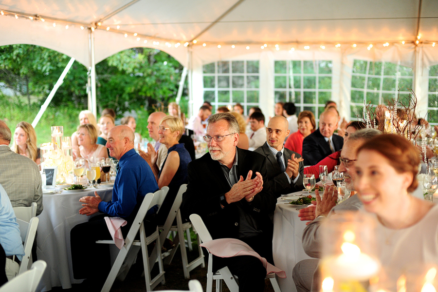 maine tented wedding reception at grey havens inn