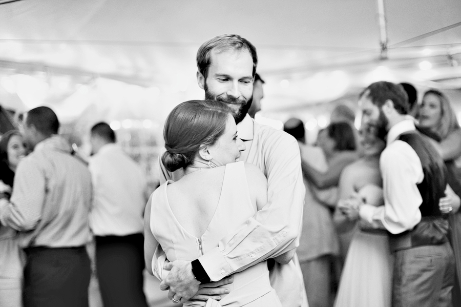 black and white candid dancing photo