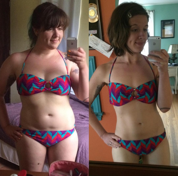 before and after bikini photos