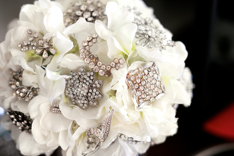 handmade brooch bouquet