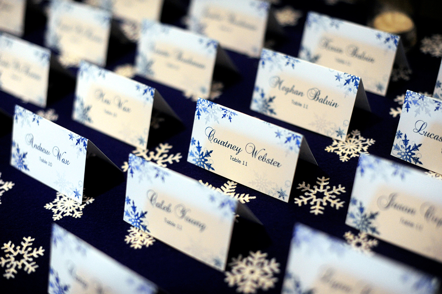 snowflake place cards