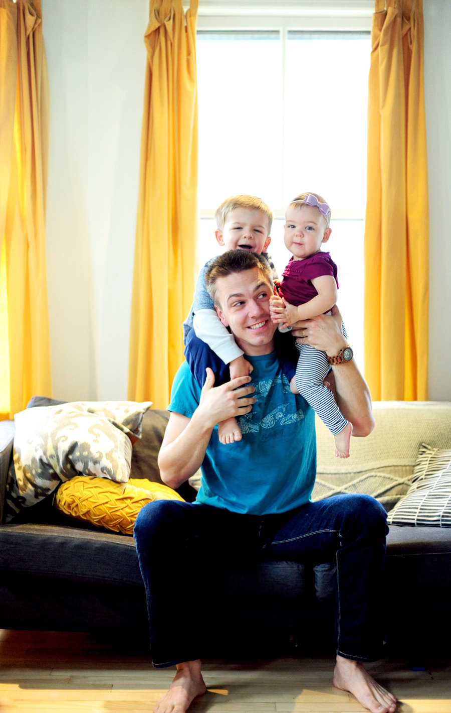 cozy boston family session