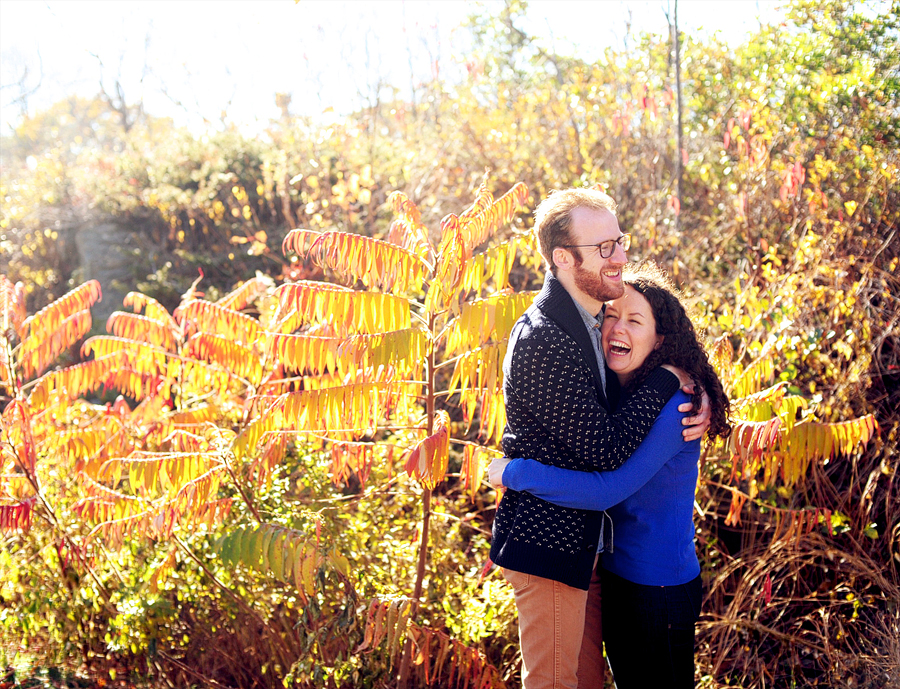 couple laughing at two lights state park