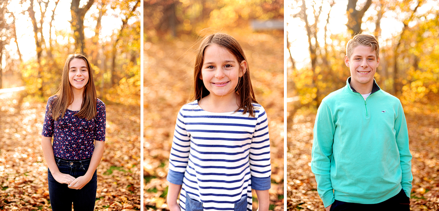 fall family session at fort williams park