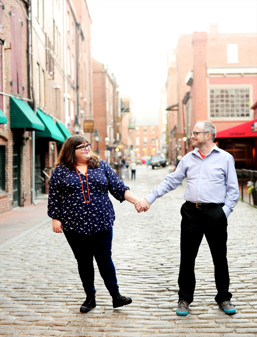 couple photos in portland, maine's old port