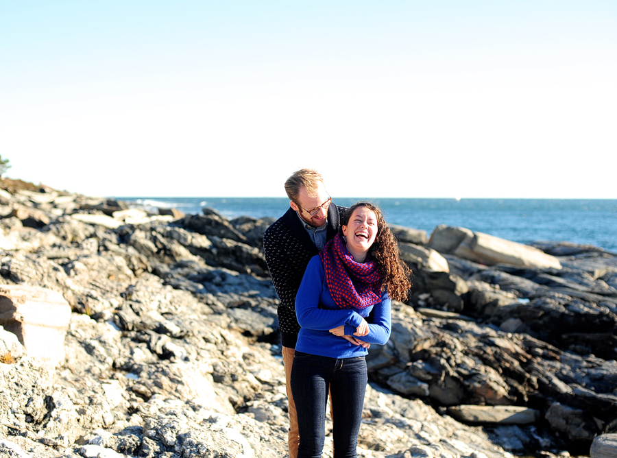 two lights state park engagement session