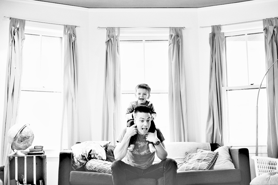 cozy boston family session